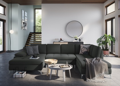 sit&more Wohnlandschaft, mit Recamiere, wahlweise mit Bettfunktion und Bettkasten