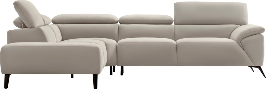 Nicoletti Home, Nicoletti Home Ecksofa, Breite 287 cm, verstellbare Kopfstütze, Ottomane links oder rechts, Nicoletti Home Ecksofa, Breite 287 cm, verstellbare Kopfstütze, Ottomane links oder rechts