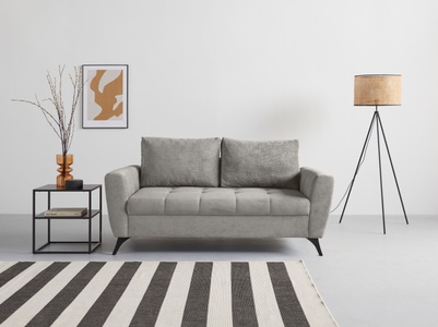 ANDAS, andas 2,5-Sitzer »Lörby«, auch mit Aqua clean-Bezug, feine Steppung im Sitzbereich, lose Kissen, INOSIGN 2,5-Sitzer »Lörby«, auch mit Aqua clean-Bezug, feine Steppung im Sitzbereich, lose Kissen