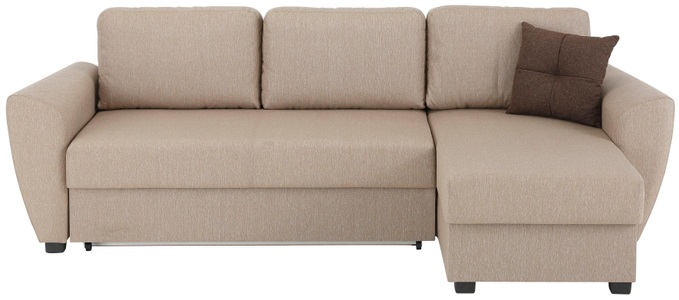 Home affaire Ecksofa »Quin«, mit Bettfunktion, Bettkasten und Zierkissen, mit Federkern