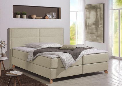 Home affaire Boxspringbett »Caria«, in 5 Breiten, 3 Matratzen-Ausführungen, 2 Härtegraden, Topper
