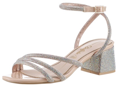 Buffalo, Buffalo Sandalette, in glitzernder Optik, 