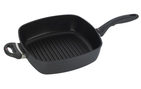 Swiss Diamond, Swiss Diamond Grillpfanne »XD Induktion quadro 28 cm«, Aluminium, SWISSDIAMOND XDClassic Grill Pfanne 28 x 28cm
