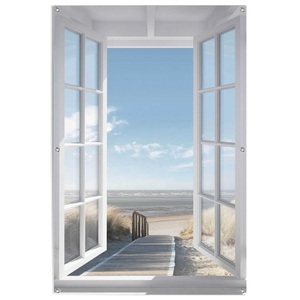 Reinders!, Reinders! Poster »Fenster zur Nordsee«, Outdoor für Garten oder Balkon, Reinders! Poster »Fenster zur Nordsee«, Outdoor für Garten oder Balkon