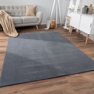 Paco Home Teppich »Sevilla 521«, rechteckig, Kurzflor, Uni Farben, weich & kuschelig, Hoch-Tief Effekt, Wohnzimmer
