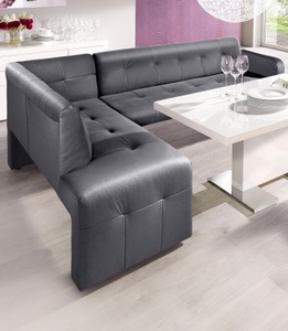 exxpo - sofa fashion, exxpo - sofa fashion Eckbank »Barista«, Frei im Raum stellbar, exxpo - sofa fashion Eckbank »Barista, bequem und elegant, hohe Bodenfreiheit«, moderne Sitz- und Rückenverarbeitung, frei im Raum stellbar