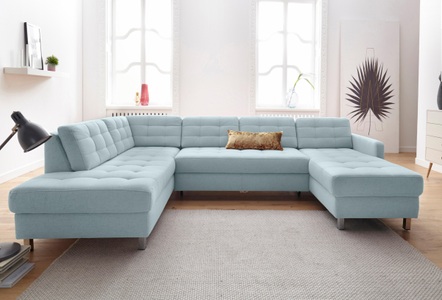 SIT&MORE, sit&more Wohnlandschaft, sit&more Wohnlandschaft »Picasso U-Form« wahlweise mit Bettfunktion und Bettkasten