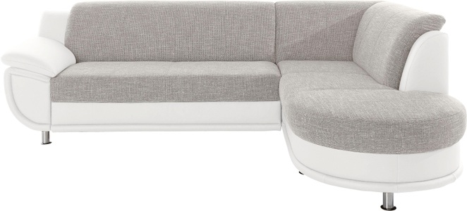 TRENDMANUFAKTUR, TRENDMANUFAKTUR Ecksofa, mit Ottomane und Federkern, wahlweise mit Bettfunktion, 
