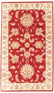 MorgenLand, morgenland Wollteppich »Ziegler Teppich handgeknüpft rot«, rechteckig, 6 mm Höhe, morgenland Wollteppich »Ziegler Teppich handgeknüpft rot«, rechteckig, 6 mm Höhe