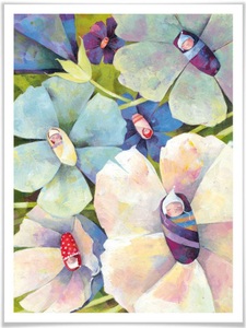 Wall-Art, Wall-Art Poster »Märchen Wandbilder Blütenbabies«, Pflanzen, (1 St.), Poster, Wandbild, Bild, Wandposter, Wall-Art Poster »Märchen Wandbilder Blütenbabies«, Pflanzen, (1 St.), Poster ohne Bilderrahmen
