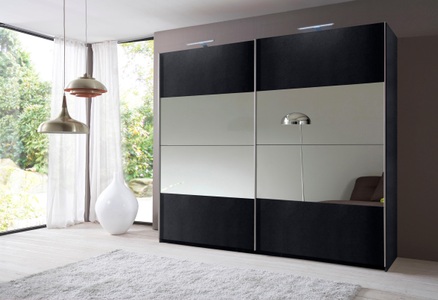 Wimex, Wimex Schwebetürenschrank »Easy«, mit Teilspiegel, Wimex Schwebetürenschrank »Easy«, mit Teilspiegel