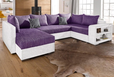 COLLECTION AB, COLLECTION AB Wohnlandschaft, mit Bettfunktion, wahlweise mit Federkern, COLLECTION AB Wohnlandschaft »John U-Form« mit Bettfunktion, wahlweise mit Federkern