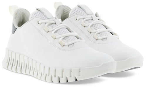 Ecco, Ecco Slip-On Sneaker »GRUUV W«, mit ergonomischer Fluidform Sohle, Ecco Sneaker Gruuv für Damen aus Nubukleder weiss