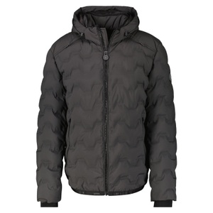 LERROS Winterjacke, mit Kapuze, mit Markenschriftzug am Bund