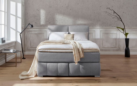 Guido Maria Kretschmer Home&Living Boxspringbett »Wehma«, inkl. Topper in 3 verschiedenen Matratzen, auch in Samtstoff