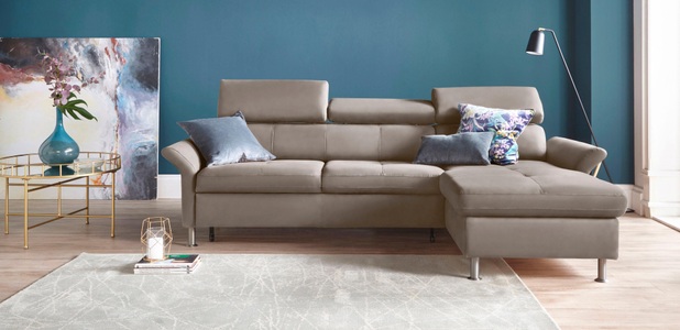 exxpo - sofa fashion Ecksofa, inkl. Kopf- bzw. Rückenverstellung, wahlweise mit Bettfunktion und Bettkasten