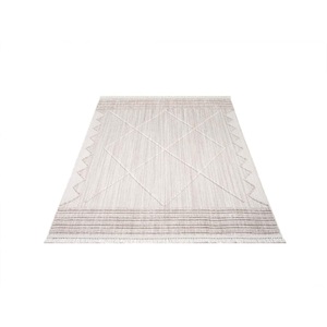 Carpet City Teppich »CLASICO 8931«, rechteckig, Kurzflor, Hochtief-Muster/ 3D-Effekt Rauten, Fransen, Wohnzimmer