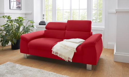 Cotta, COTTA Polstergarnitur »Komaris«, (Set), Set: bestehend aus 2-Sitzer und Hocker, Sofa inklusive Kopfteilverstellung, COTTA Polstergarnitur »Komaris«, (Set), Set: bestehend aus 2-Sitzer und Hocker, Kopfteilverstellung