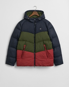 Gant, Gant Steppjacke »ACTIVE CLOUD BLOCKED«, mit Kapuze, colurblocking, abnehmbare Kapuze, regular fit, Pufferjacke
