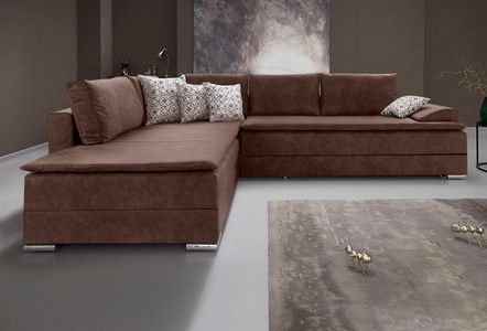 INOSIGN, INOSIGN Ecksofa, mit Bettfunktion 180 cm, Dauerschlaffunktion, 
