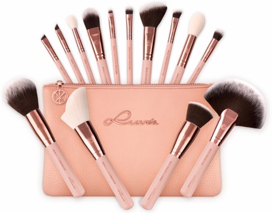 Luvia, Luvia Essential Brushes - Rose Golden Vintage Pinselset, Luvia Cosmetics - Essential Brushes Rose Golden Vintage