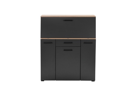 Places of Style Sekretär »Moid, Home-Office-Schreibtisch,«, viele Stauraummöglichkeiten, kompaktes & modernes Design, B. 88,5 cm