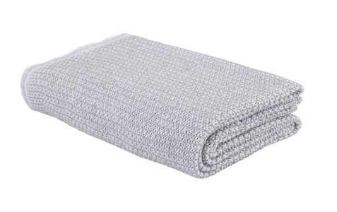 Eskimo, ESKIMO - Decke ASCONA - Baumwolle - sandbraun/weiss - 150/210 cm, Eskimo Wohndecke »Ascona 150210«