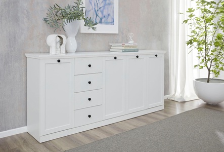 Home affaire Sideboard »Örebro«, zeitloser Landhausstil, mit Vollauszug