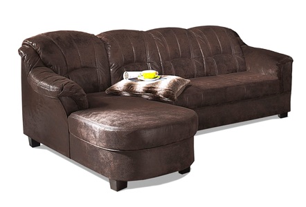 HOME AFFAIRE, Home affaire Ecksofa »Budapest«, wahlweise mit Bettfunktion, mit Recamiere oder Ottomane, 