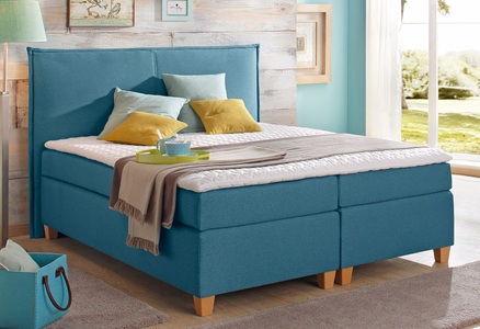 HOME AFFAIRE, Home affaire Boxspringbett »Houssay«, inkl. Topper, 5 Breiten, 2 Härtegraden auch in Überlänge 220 cm
