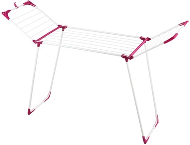 Wenko, WENKO Wäscheständer Summer Dry, WENKO Wäscheständer »Modell Summer Dry«, Flügelwäschetrockner, 20 m Trockenlänge, mit Kleiderbügelvorrichtung