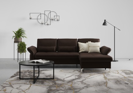 INOSIGN, INOSIGN Ecksofa »Palm Beach«, Federkern, mit Sitztiefenverstellung, wahlweise mit Bettfunktion, Bettkasten und Armteilverstellung, INOSIGN Ecksofa »Palm Beach L-Form«, Federkern, mit Sitztiefenverstellung, wahlweise mit Bettfunktion