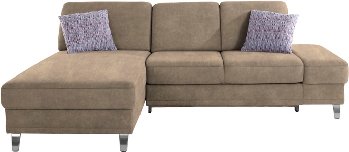 sit&more Ecksofa »Clio V«, wahlweise mit Bettfunktion oder Vorziehsitz und Bettkasten, Inklusive Federkern