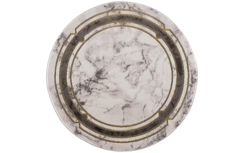 undefined, Teppich »Noa goldfarben«, rund, - mm Höhe, Carpet City Teppich »Noa 9266«, rund, 11 mm Höhe, Kurzflor, Modern, Weicher For, Pflegeleicht