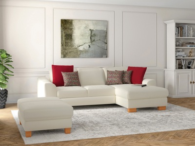 SIT&MORE, sit&more Ecksofa »Durness«, mit Federkern und hochwertigen Massivholzfüssen, wahlweise mit Kopfteilverstellung, Bettfunktion und Bettkasten oder mit Bettfunktion und Bettkasten, sit&more Ecksofa »Dundee L-Form«, mit Federkern und Massivholzfüssen, wahlweise mit Kopfteilverstellung