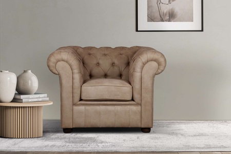 Home affaire Sessel »CHARENTE«, hochwertige Knopfheftung B/T/H: 105/89/74 cm