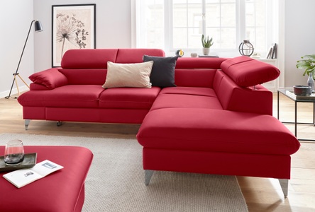 Cotta, COTTA Ecksofa »Caluso«, inklusive Kopfteilverstellung, wahlweise mit Bettfunktion, COTTA Ecksofa »Caluso L-Form«, inklusive Kopfteilverstellung, wahlweise mit Bettfunktion