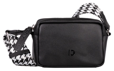 TOM TAILOR DENIM, TOM TAILOR Denim Mini Bag »Abbie Camera bag«, mit gemustertem Schulterriemen, 