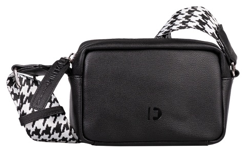 TOM TAILOR DENIM, TOM TAILOR Denim Mini Bag »Abbie Camera bag«, mit gemustertem Schulterriemen, 