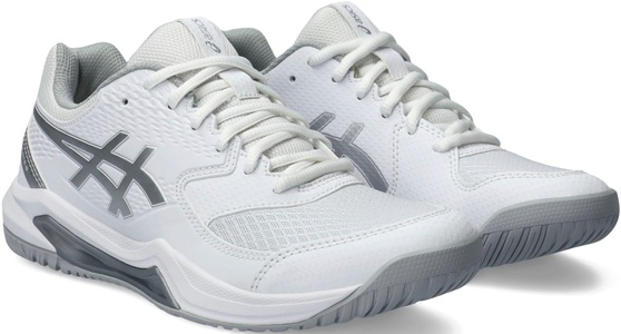 ASICS, ASICS Gel-Dedicate 8 Allcourtschuh Damen - Weiß, Silber, ASICS Gel-Dedicate 8 Allcourtschuh Damen - Weiß, Silber