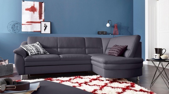 SIT&MORE, sit&more Ecksofa, sit&more Ecksofa »Cardoso L-Form«, mit Federkern, wahlweise mit Bettfunktion und Schubkasten