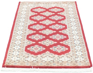 MorgenLand, morgenland Teppich »Buchara Teppich handgeknüpft rot«, rechteckig, 8 mm Höhe, morgenland Teppich »Buchara Teppich handgeknüpft rot«, rechteckig, 8 mm Höhe