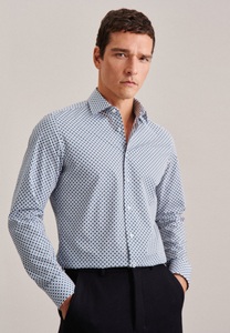 Seidensticker, Business Hemd X-slim Fit Langarm Druck Herren Grün 37, 