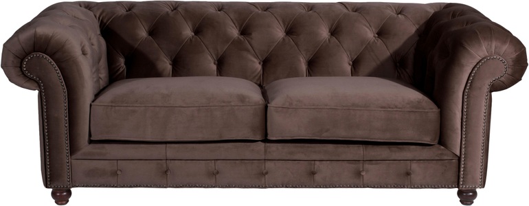 MAX WINZER, Max Winzer® Sessel »build-a-chair Arne«, im Retrolook, zum Selbstgestalten, Hochlehner, Max Winzer® Chesterfield-Sofa »Old England Sofa 2,5-Sitzer mit edler Knopfheftung, bequem und edel« hoher Sitzkomfort im Retrolook, Breite 218 cm