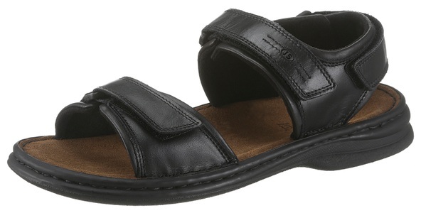 Josef Seibel, Josef Seibel – Sandale schwarz-braun 48, Sandale Josef Seibel Schwarz/Braun
