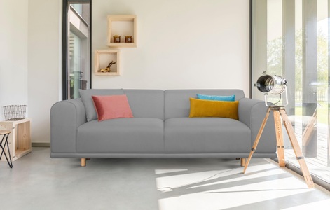 ANDAS, andas 3-Sitzer »Maroon«, in skandinavischem Design, mit losen Kissen, andas 3-Sitzer »Maroon«, in skandinavischem Design, mit losen Kissen