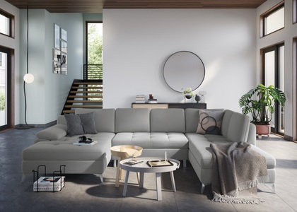 sit&more Wohnlandschaft, mit Recamiere, wahlweise mit Bettfunktion und Bettkasten