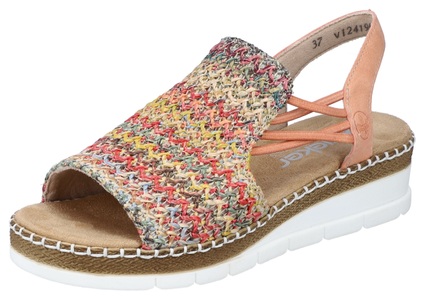 undefined, Rieker Sandalette bunt für Damen, mehrfarbig, 40, Rieker - Flech, für Damen, Multicolor, Größe 40