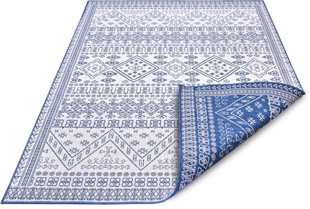 NORTHRUGS, NORTHRUGS Teppich »Doha«, rechteckig, 5 mm Höhe, In- und Outdoor Teppich, Wendbar, gekettelt, strapazierfähig, pflegeleicht, Wohnzimmer, Balkon, Garten, in der EU Hergestellt, NORTHRUGS Teppich »Doha«, rechteckig, 5 mm Höhe, Wendbar, gekettelt, strapazierfähig, pflegeleicht, in EU hergestellt
