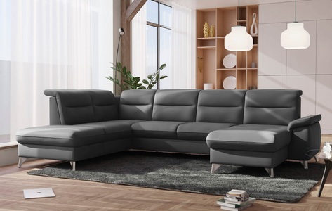 SCHÖNER WOHNEN LAMINAT, SCHÖNER WOHNEN LAMINAT Wohnlandschaft, wahlweise mit motorischer Relaxfunktion, sit&more Wohnlandschaft »Astoria U-Form«, wahlweise mit motorischer Relaxfunktion